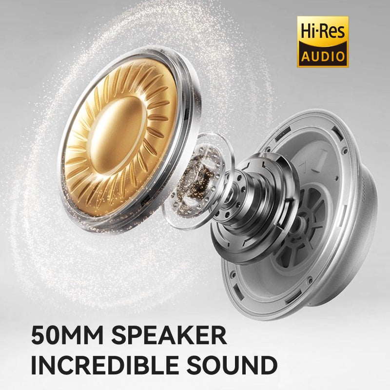 OneOdio Hi-Res Over Ear Headphones for Studio Monitoring and Mixing, Sound Isolation, Protein Leather Earcups, 50mm Driver Unit, Wired Headphones for AMP Guitar Keyboard (Pro-50 Black) - Image 3